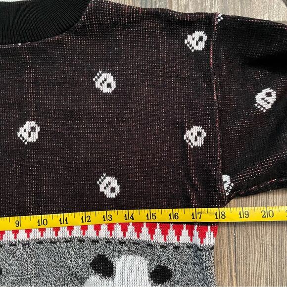 Bears Crossing Vintage Sweater Medium Panda Bears 80s 90s Novelty Crewneck USA - Picture 3 of 8